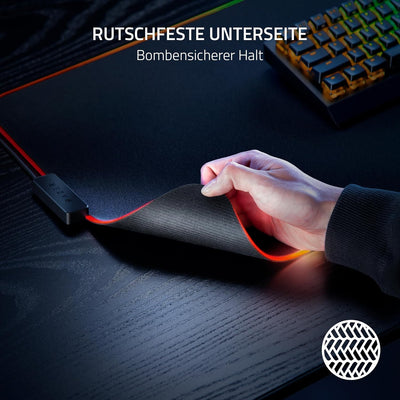 Razer Strider Chroma - Hybrid-Gaming-Mauspad mit Razer Chroma RGB (Hybrid-Mauspad, 19 RGB Beleuchtun