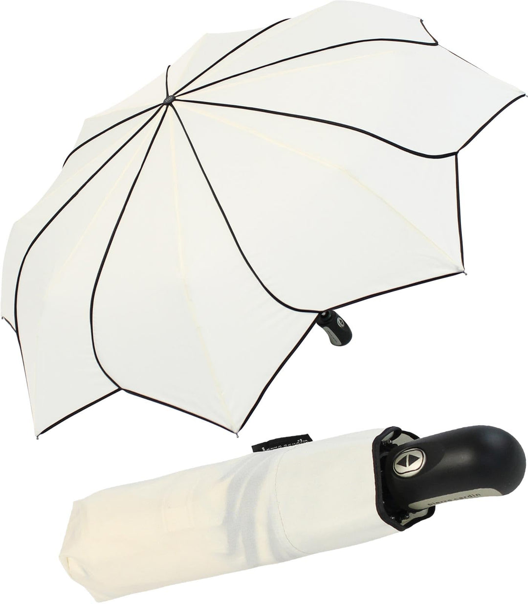 Damen Taschenschirm Pierre Cardin Auf-Zu-Automatik - Sunflower - weiss, Weiss