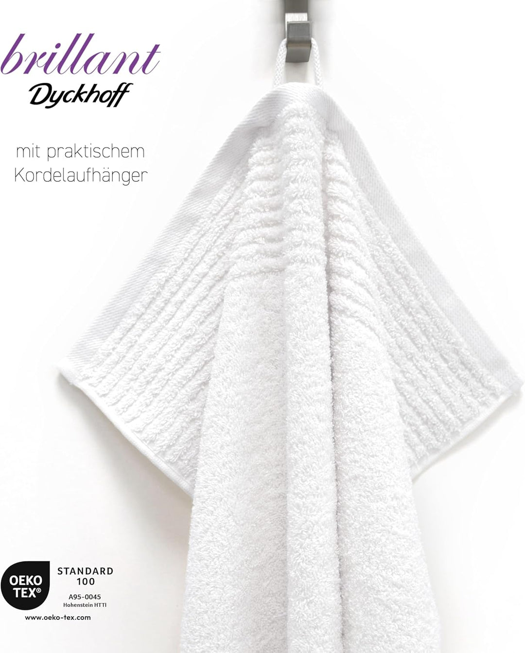 Dyckhoff 0410996005 Handtuchset "Brillant", 2 Badetücher / Duschtücher 70 x 140 cm und 4 Handtücher