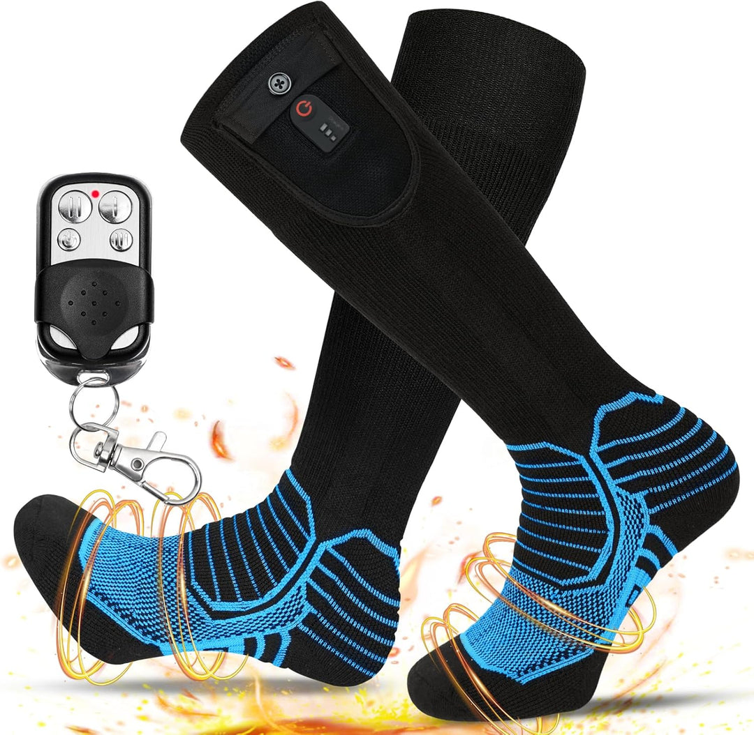 Dr.warm Beheizbare Socken Wiederaufladbare, Elektrische Beheizte Socken für Damen Herren, Winter Hei