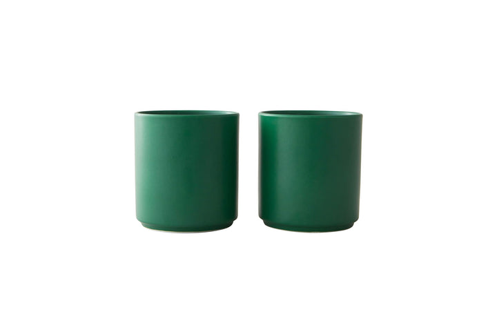 Design Letters Favourite Cup 2 Set Gras-Grün | kaffeebecher Porzellan 250 ml | Espressotassen | Bech