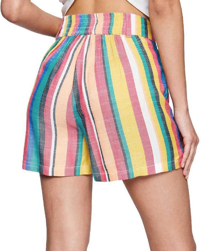 Hurley Damen Bermuda Shorts Button Front Short, Römische Streifen