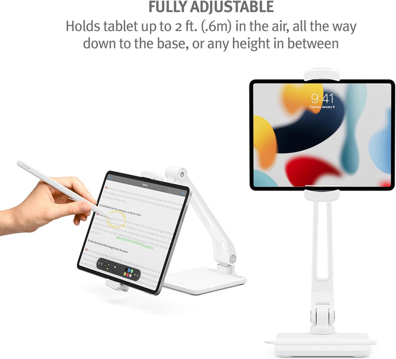 Twelve South HoverBar Duo (2nd Gen) for iPad/iPad Pro/Tablets | Adjustable Arm with New Quick-Releas