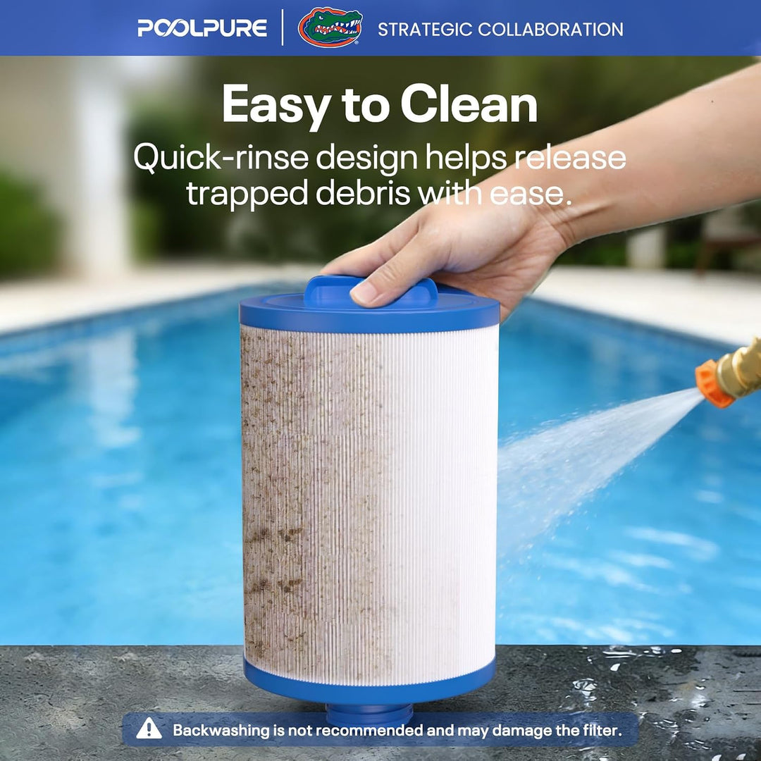 POOLPURE Spa Filter replacement for Pleatco PWW50P3(1 1/2" Coarse Thread), Unicel 6CH-940, 817-0050,