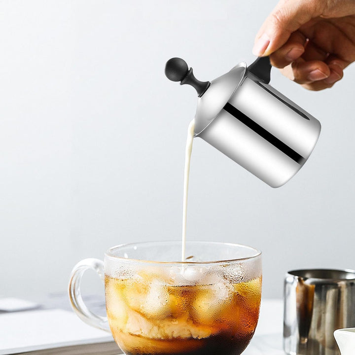Hand Frother Pumpe, Milchschaum-Maker, 15,9 x 8,9 x 7,4 cm, sicher in der Hand gefrorener Frother, e