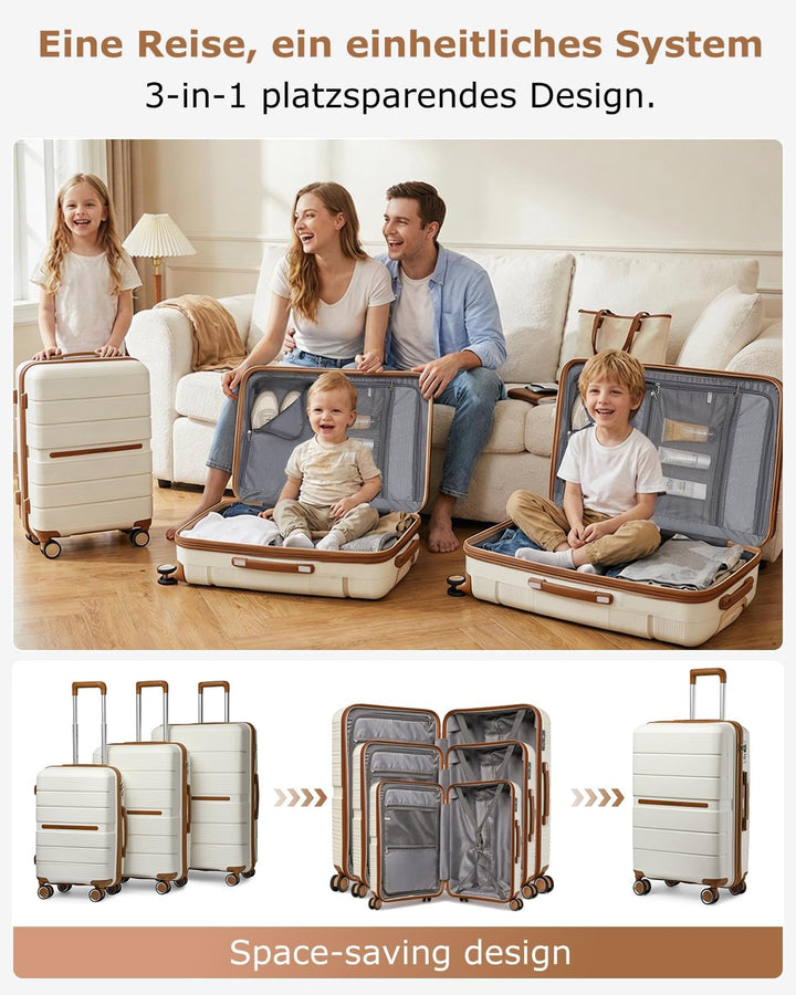 British Traveller Reisekoffer Mittelgross Koffer Trolleys Mittelgross Hartschalenkoffer 100% PP Hand
