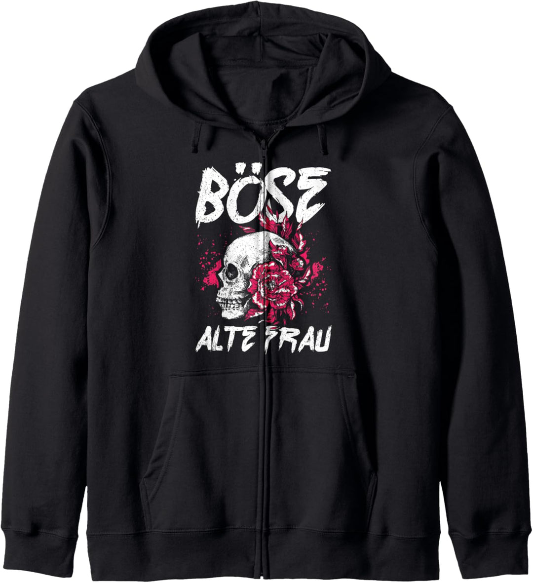 BÖSE ALTE FRAU Kapuzenjacke