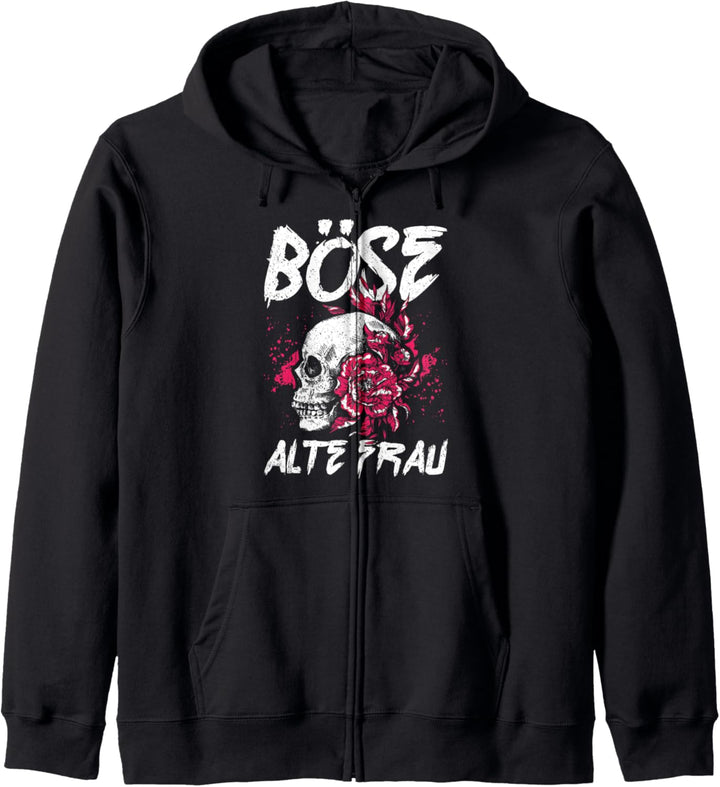 BÖSE ALTE FRAU Kapuzenjacke