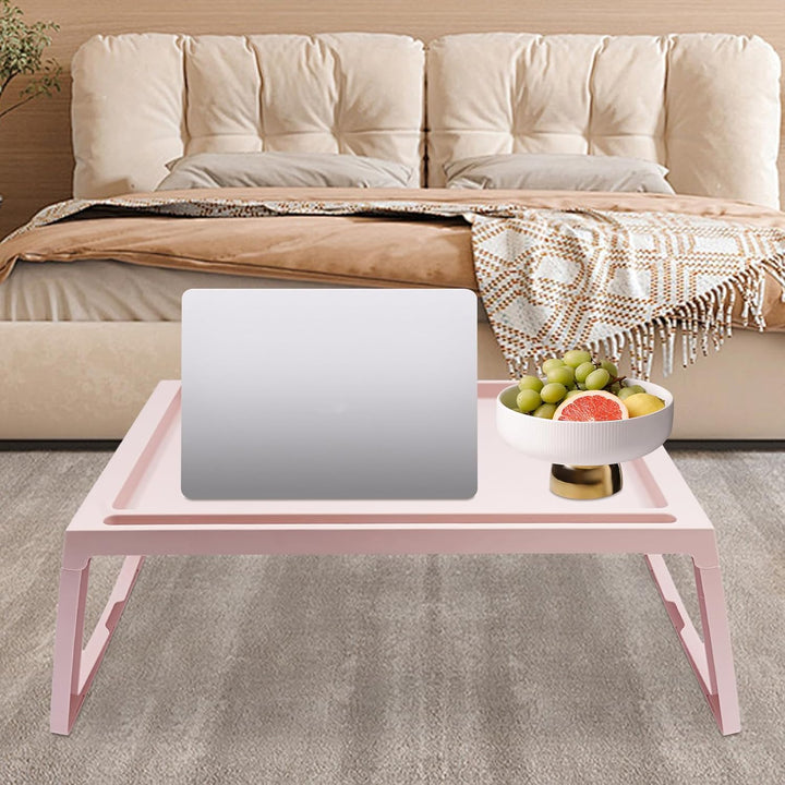 4 Pcs Bett-Tablett-Tisch Freistehend Betttisch Klappbar Modern Frühstückstablett Fürs Bett Ideal für