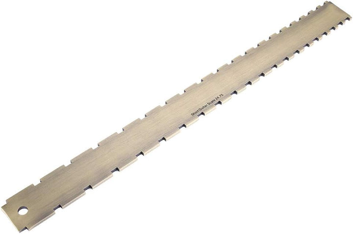 Gitarrenhals Gekerbtes Straight Edge Guitar Gitarrenbauer Werkzeug 24,75 Gekerbte Griffbrett Dual Sc