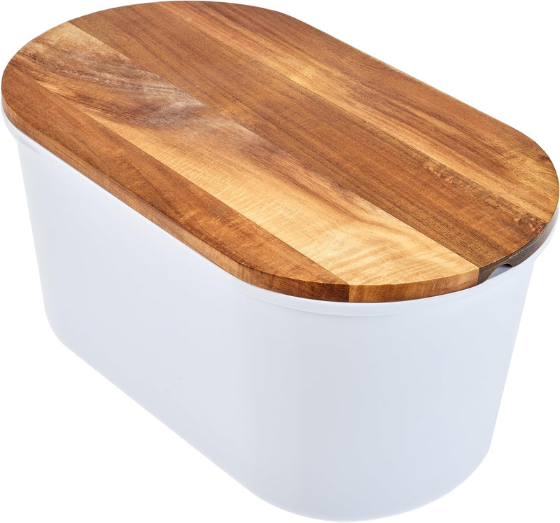 ECHTWERK Brotkasten “FRESH“, Brotbox, Platzsparende Aufbewahrungsbox, Brotkorb mit Deckel und Schnei