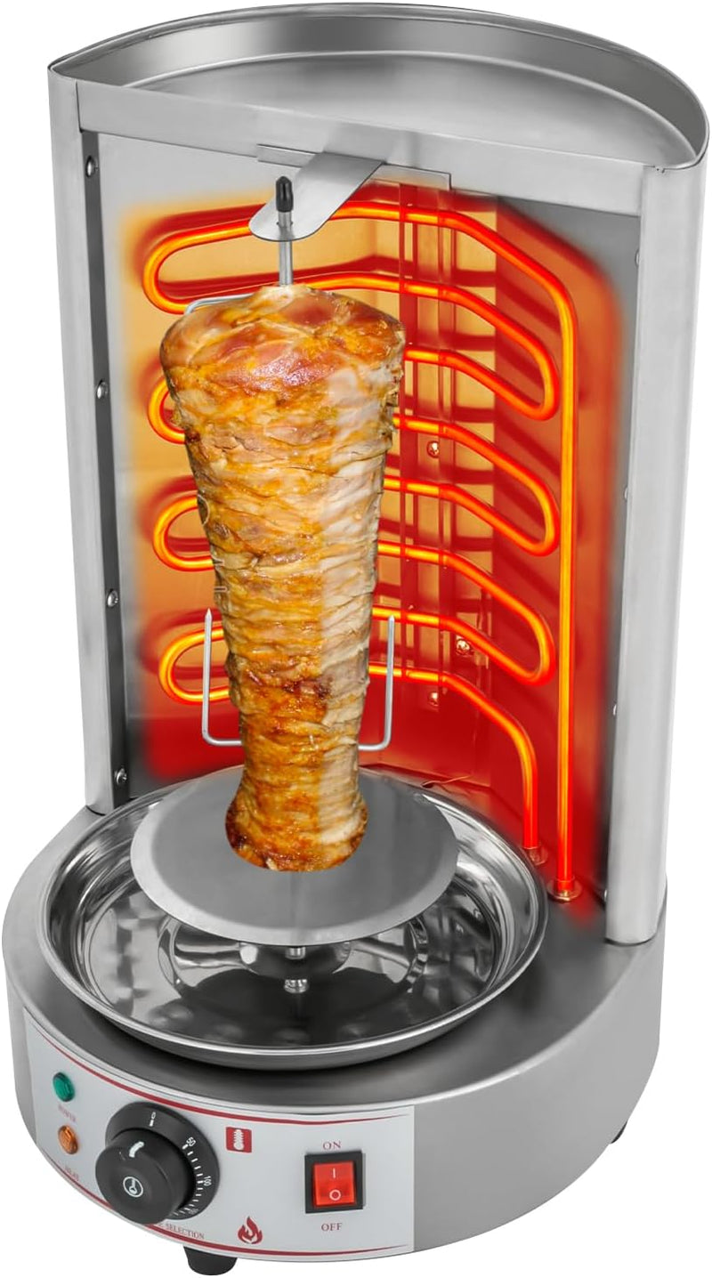 Dönergrill, Gas Vertikaler Broiler Gyros Grill, 220V Hähnchengrill Vertikalgrill Drehgrill mit Drehs