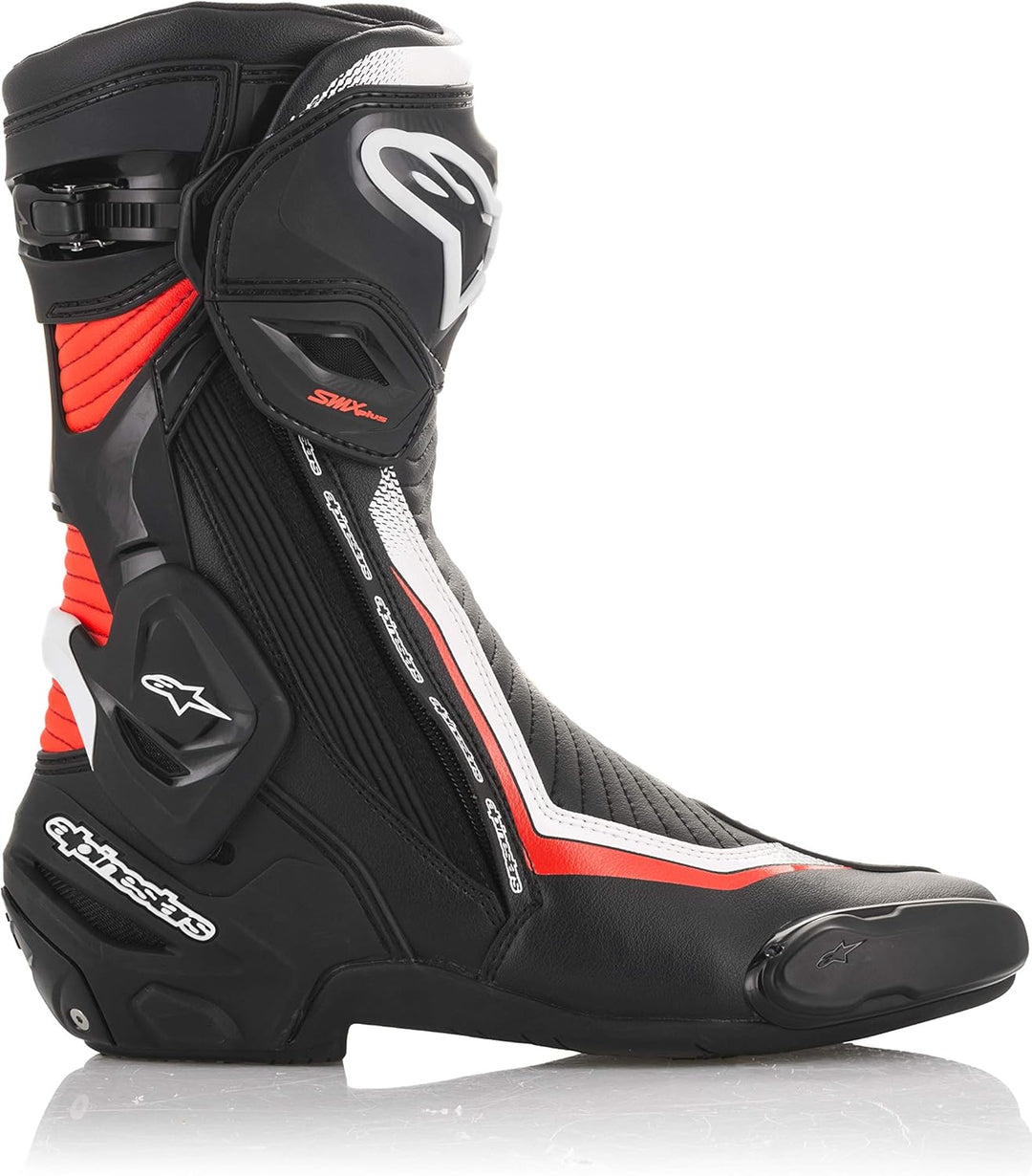 Alpinestars Herren Smx Plus V2 Boots Black/White/Fluo RedMotorcycle Clothing 44 EU Black White Fluo
