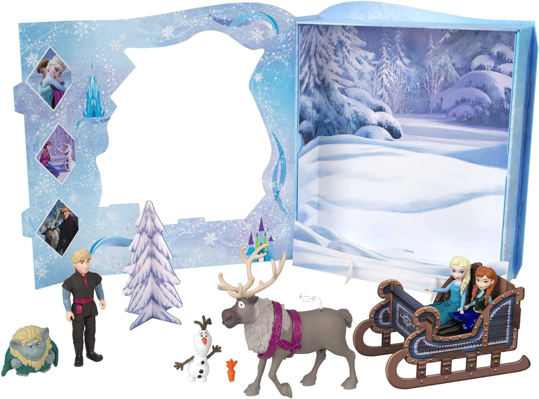 Disney Die Eiskönigin - Märchen-Set mit 6 spielerischen Lieblingsfiguren, interaktiver Verpackung un