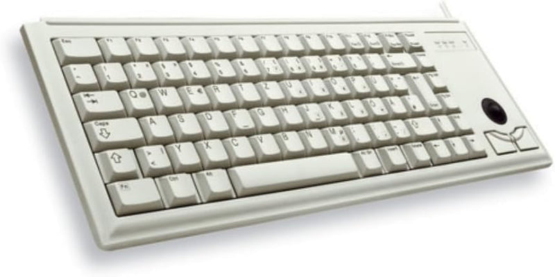 CHERRY Compact-Keyboard G84-4400, Französisches Layout, AZERTY Tastatur, kabelgebundene Tastatur, me