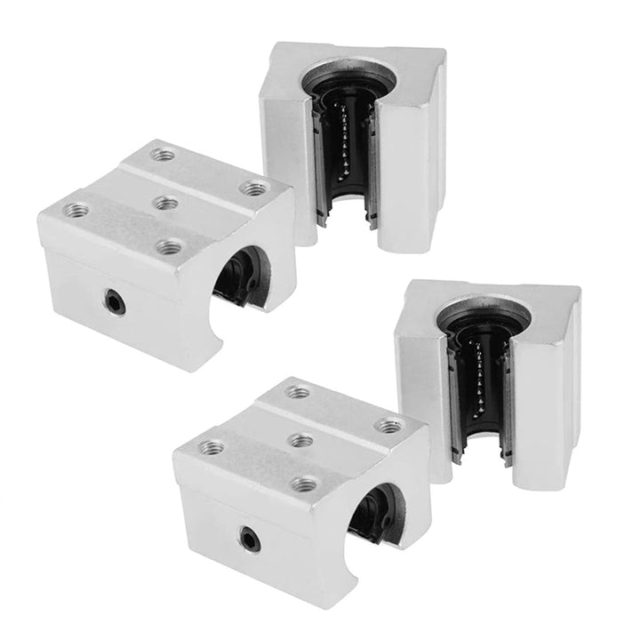 GooEquip Linearführung SBR20-200 Linearschiene, Linearlager-Gleitset mit 2 Schienenwellen von 200 mm