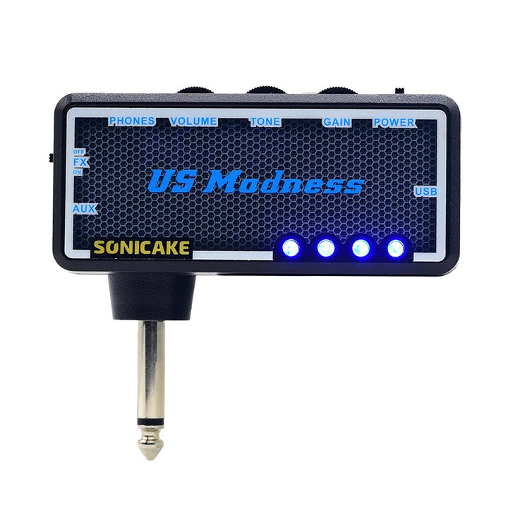 SONICAKE Mini Verstärker Gitarren Chorus Effekt AMP Kopfhörer Verstärker Pocket wiederaufladbar Gita