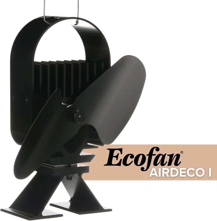 Ecofan Air Deco I, zeitgenössischen Stil, wärmebetriebener Holzofenventilator, 271 m³/h, 8203CAXBX,