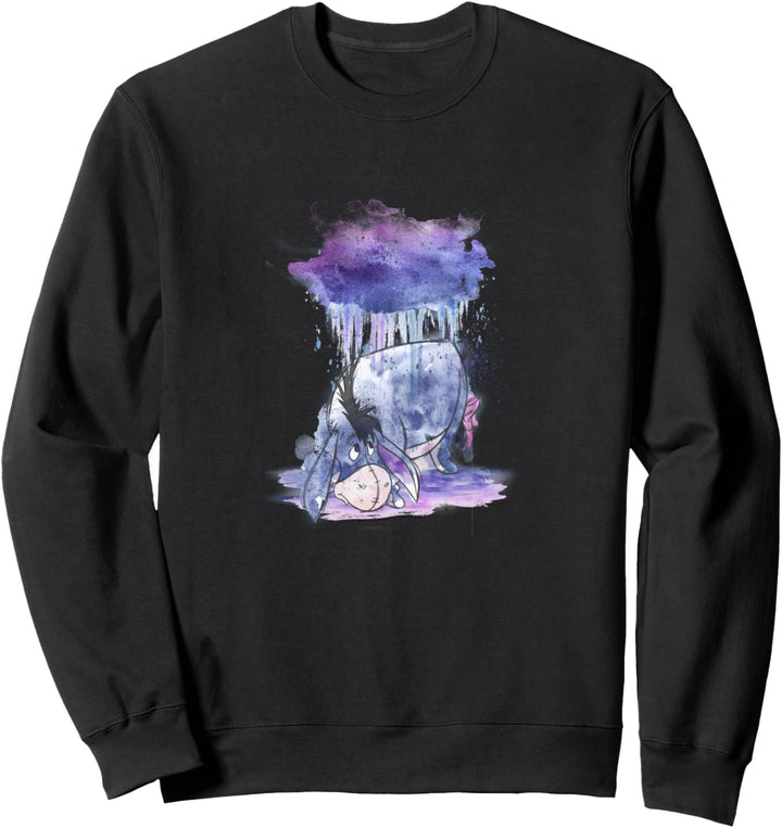 Disney Winnie The Pooh Eeyore Watercolor Rain Cloud Sweatshirt