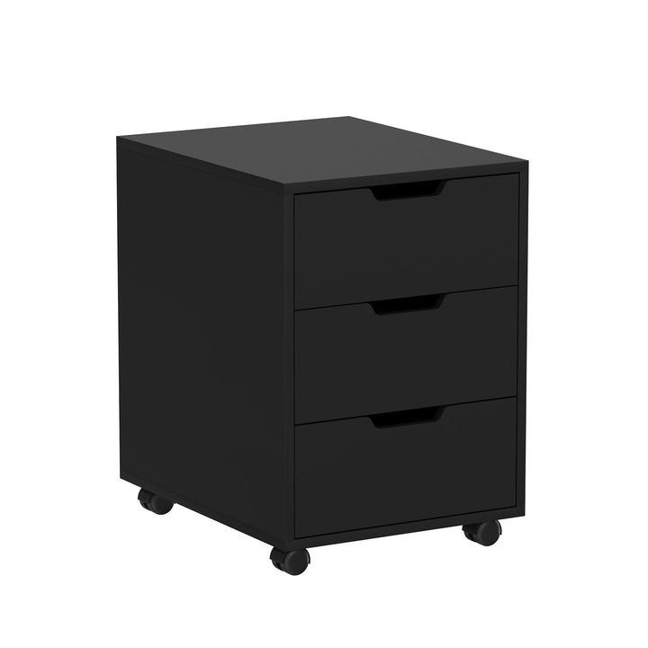 Bürosockel, Untertischschubladen, mobiler Fliegenschrank, Büroschrank (nicht abschliessbar, schwarz)