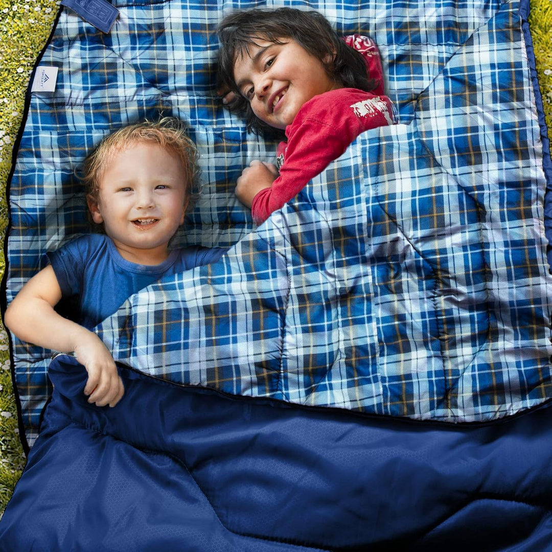 Forceatt Schlafsack 3~4 Jahreszeiten, -5°C Flanell und 20°C Polyester Schlafsack für Erwachsene, was