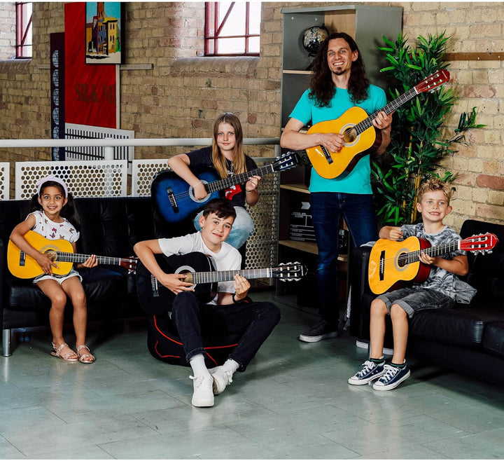 3rd Avenue XF 1/2 Flamencogitarren-Starterset in Junior-Grösse für Kinder, Konzertgitarre mit Nylons