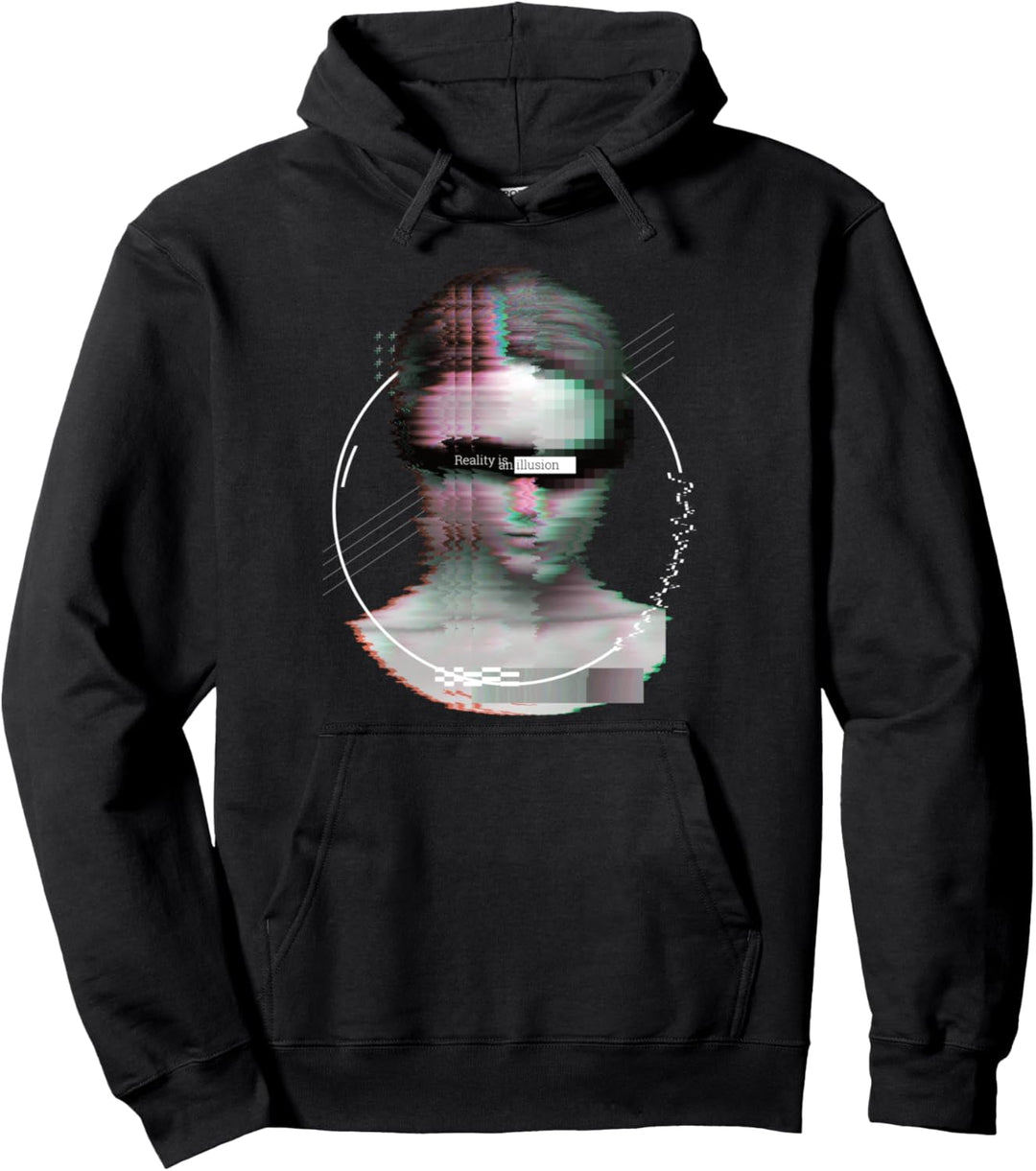Vaporwave Aesthetic Style I 80s 90s Retro I Life Is A Glitch Pullover Hoodie