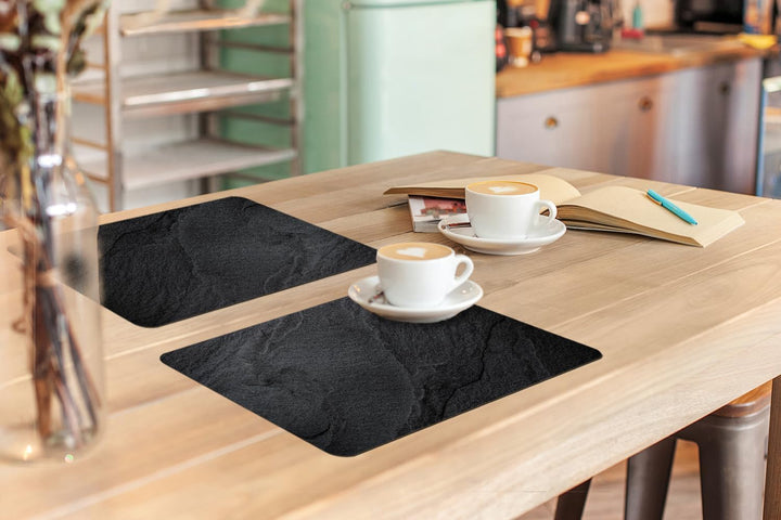 KitchenYeah© Platzsets Abwaschbar 6-Teilig 45x30 cm Tischsets Platzdeckchen rutschfeste Platzset Unt