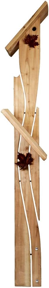 WEIDENPROFI Nistkasten, Vogelhaus mit Standfuss aus Lärchenholz, Modell Morgentänzer, Höhe ca. 300 c