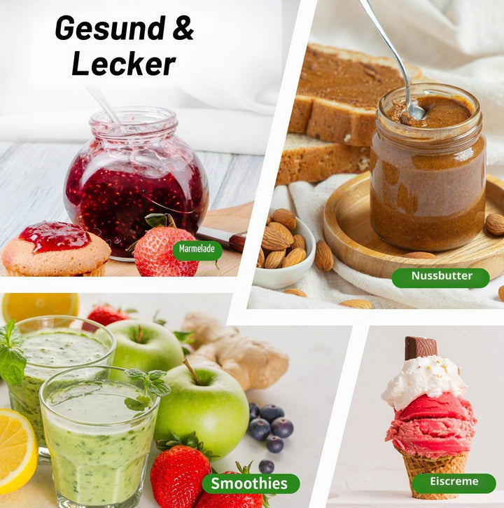 TOKIT 8-EN-1 Standmixer 2000ML, Hochleistungsmixer Pro 1400W Metallmaterial mit Touch LCD und 8 Menü