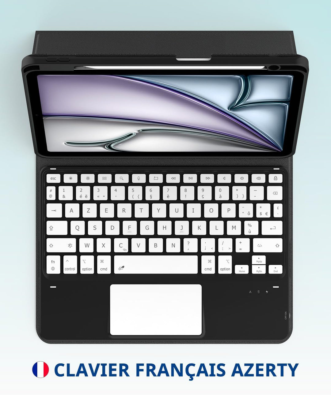 CACOE Tastatur Hülle Kompatibel mit iPad Air 7 Generation 2025 M3 11 Zoll/Air 6/5/4 Generation 2024/