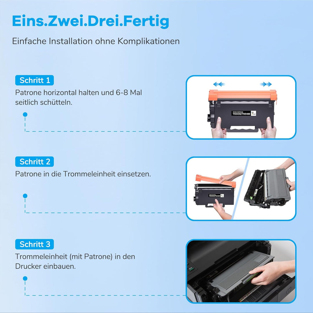 TN3480 TN3430 Ersatz für Brother HL-L5100DN Toner Brother MFC-L5750DW Toner Brother TN-3480 TN-3430