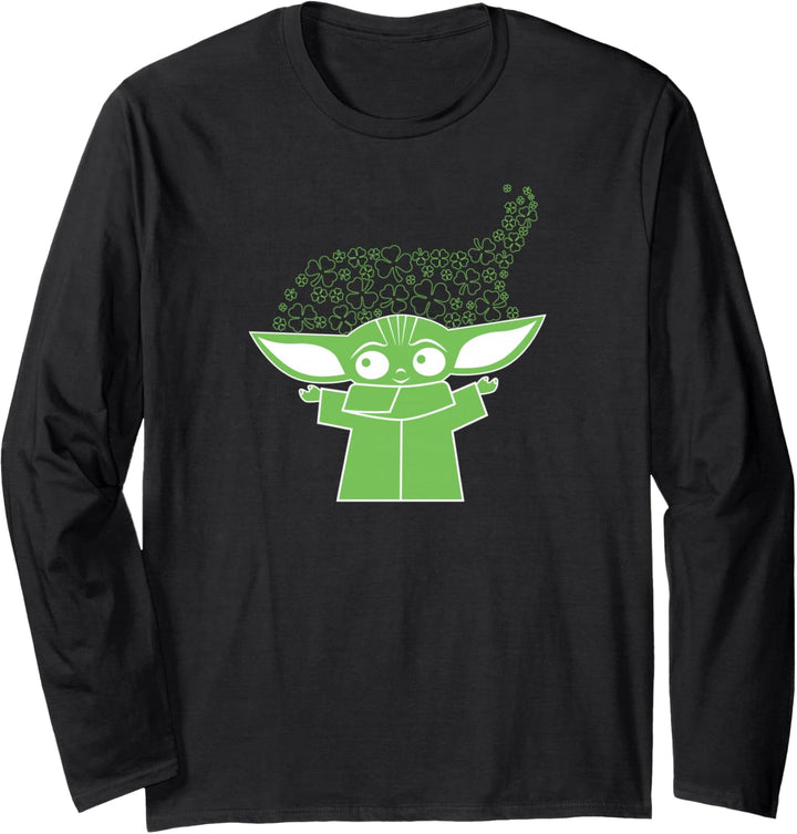 Star Wars The Mandalorian The Child St. Patrick's Day Langarmshirt