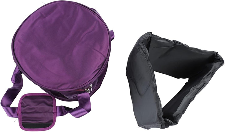 SEAFRONT Lila Kristall-Klangschalen-Etui, Verdicktes Design, Musikschalen-Tasche mit Doppelreissvers
