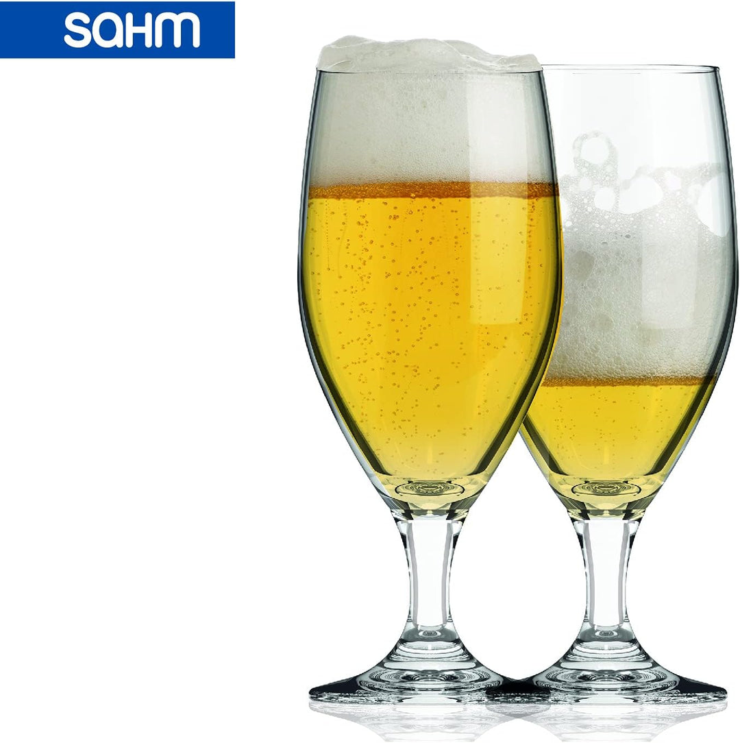 Sahm Biergläser 0,3 Liter (6 STK) - Vienna Pokal Biertulpe - Biergläser Set - Spülmaschinengeeignet