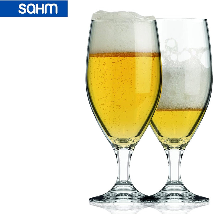 Sahm Biergläser 0,3 Liter (6 STK) - Vienna Pokal Biertulpe - Biergläser Set - Spülmaschinengeeignet