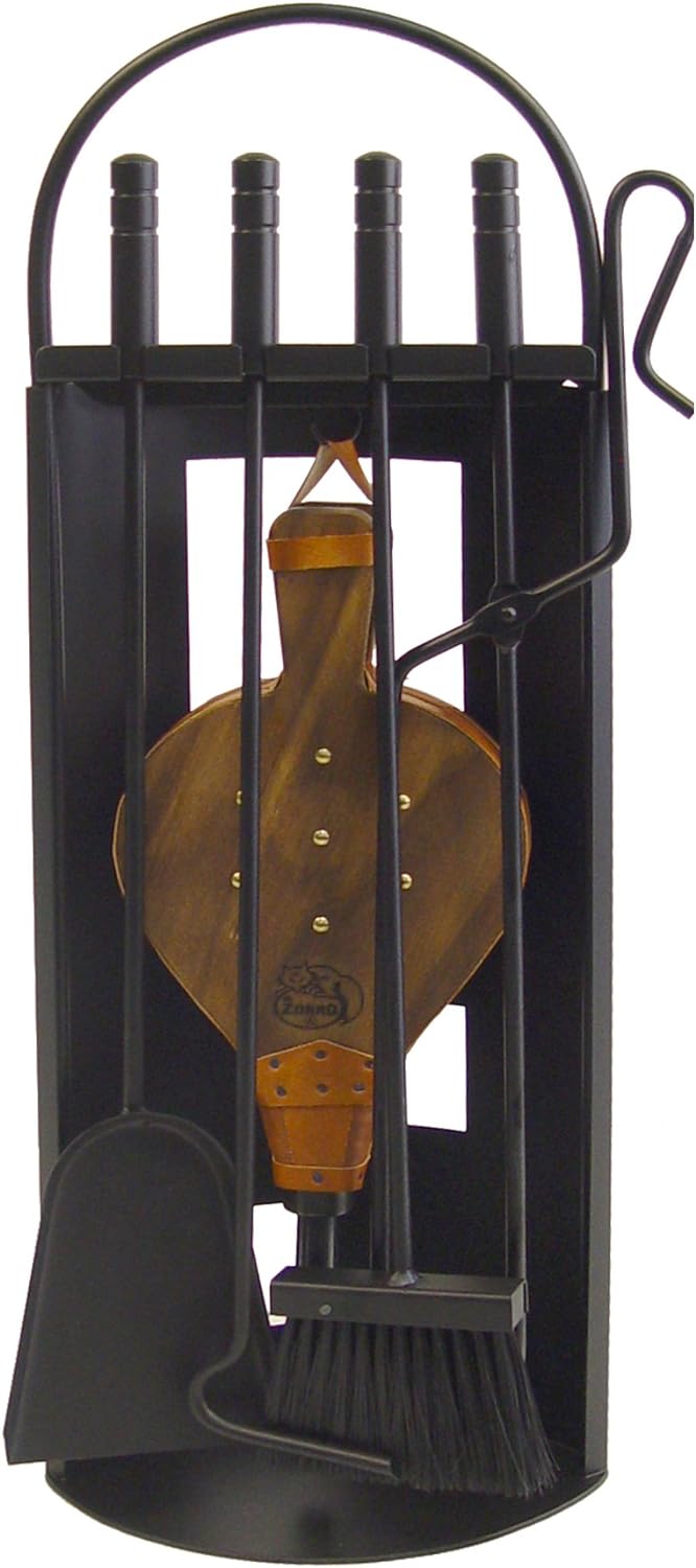 Imex El Zorro 10026 Set für Kaminofen, Bogenblech, 68 x 23 x 14 cm, Metall, schwarz, 14 x 23 x 68 cm