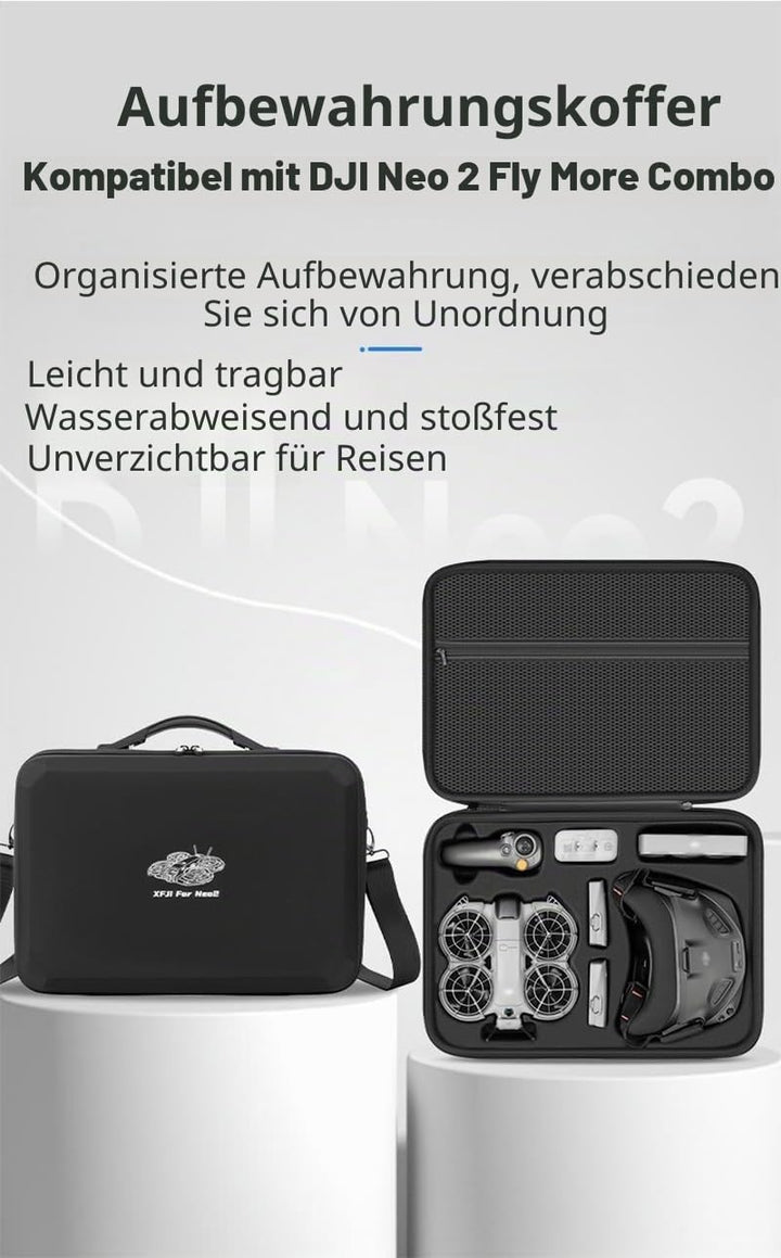 Tragtasche für DJI Neo 2 Motion Fly More Combo – Portable Reise-Transporttasche mit Schultergurt für