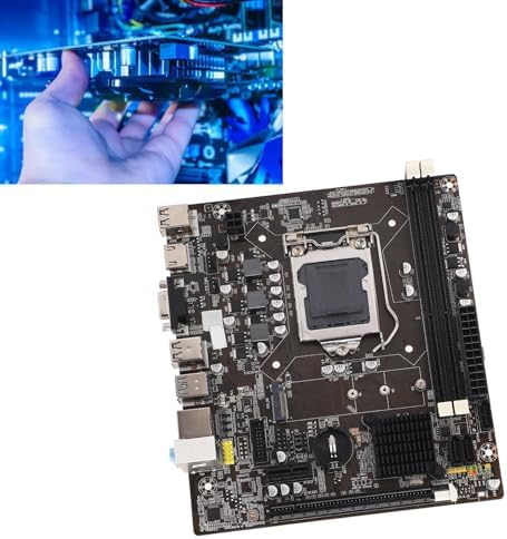 Gaming Motherboard DDR3, 1155 Pins 2 DDR3 100M Mining Motherboard Unterstützt Corei7, I5, I3 (LGA115