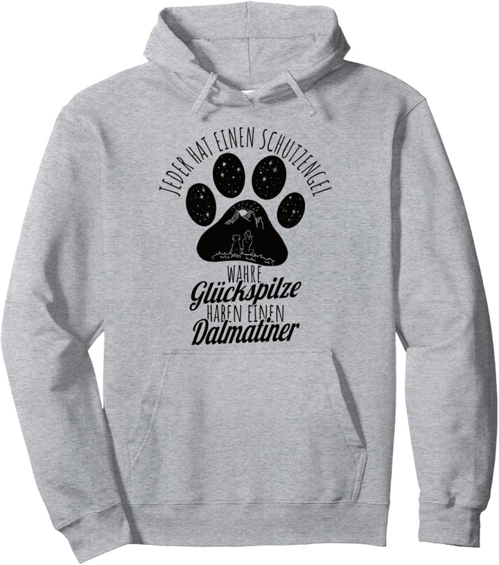 Dalmatiner Schutzengel Hunde Spruch T-Shirt Damen Pullover Hoodie