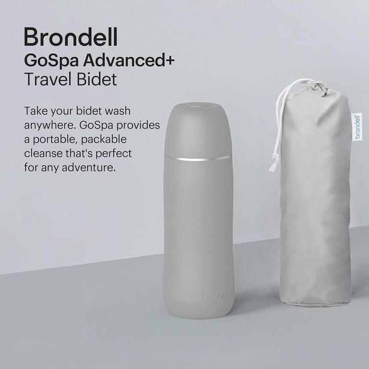 Brondell GS-85GRA Advanced GoSpa Reise-Bidet, Grau 500 ml Grau, 500 ml Grau