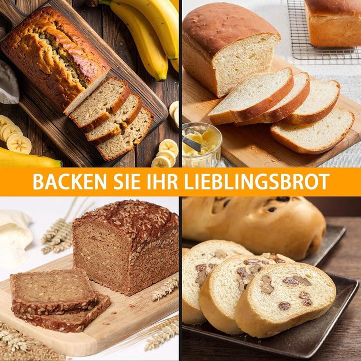 Brotbackform mit Deckel, Gusseisen Topf Brot Backen, 2-in-1 Brotbacktopf für selbstgebackenes Sandwi