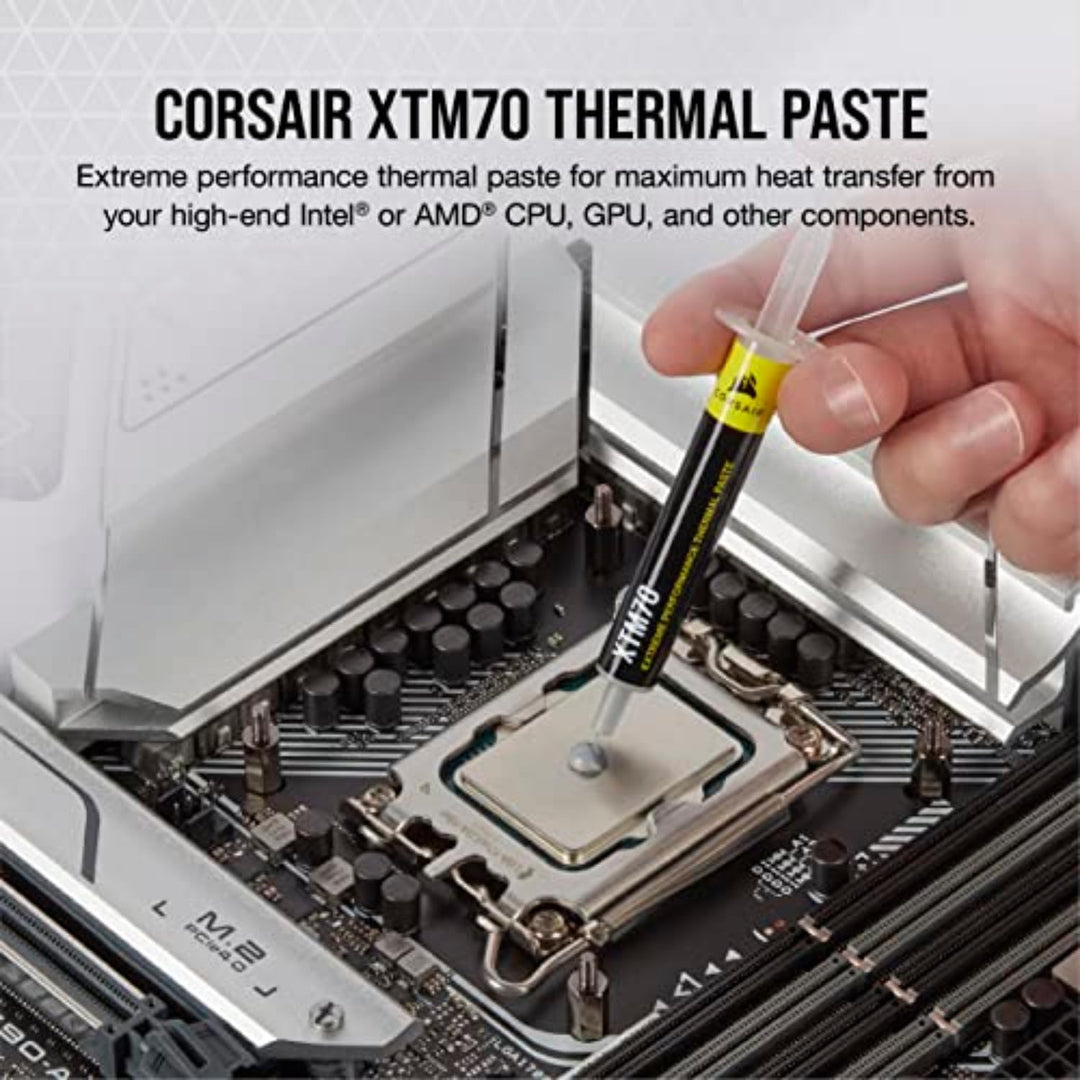 Corsair XTM70 Extrem leistungsstarke Wärmeleitpaste, 3 g für Intel- und AMD-Prozessoren bis zu 250 W