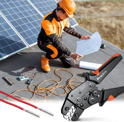 Solar Crimpzange, Preciva Solarstecker Crimpzange für 2.5/4.0/6.0mm² Solarpanel PV Kabel