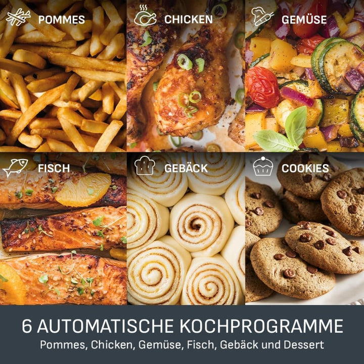 Tefal Dual Easy Fry Flex Heissluftfritteuse 9L – Airfryer mit 2 Kammern & GiantZone, FlexCook-Trennw