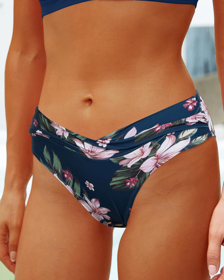 Yonique Damen-Bikini-Set mit Trägern, zweiteilig, Racerback, seitliche Bindebänder, Badeanzüge mit A