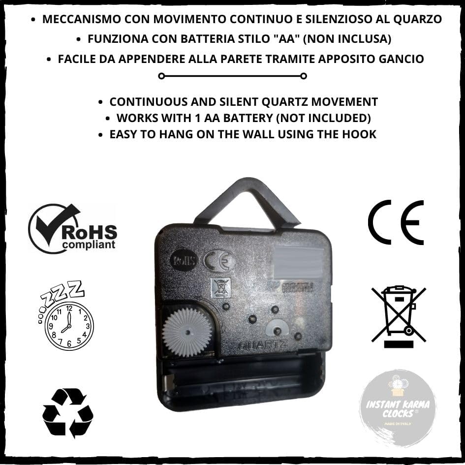 Instant Karma Clocks Vinyl Wanduhr Metal Punk Rock Totenkopf Skelett-Wanduhr Totenkopf-Design