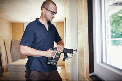 Festool Akku-Bauschrauber DWC 18-2500 Basic DURADRIVE (mit Magazinvorsatz, Tiefenanschlag, Gerüsthak