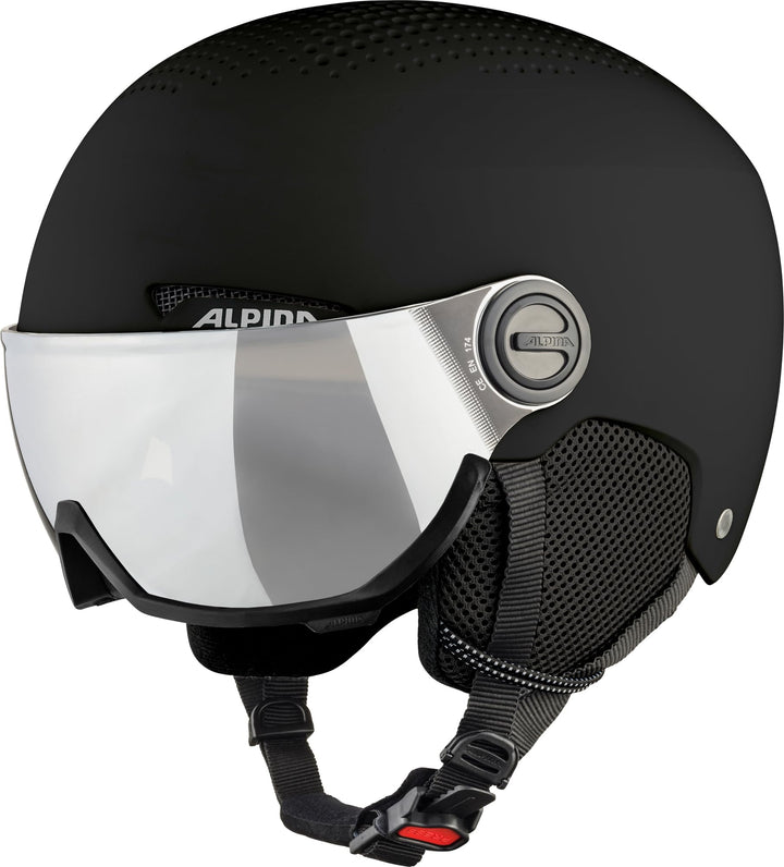 ALPINA ARBER VISOR Q-LITE - Hochwertiger & Leichter Skihelm Mit Kontrastverstärkendem Visier Für Erw