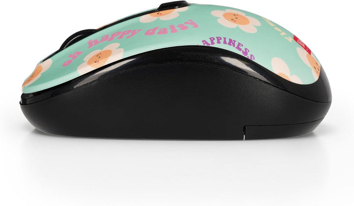 Legami – Kabellose Maus mit ultrakompaktem USB-Empfänger, Daisy, 3 Geschwindigkeitsoptionen, ABS-Mat